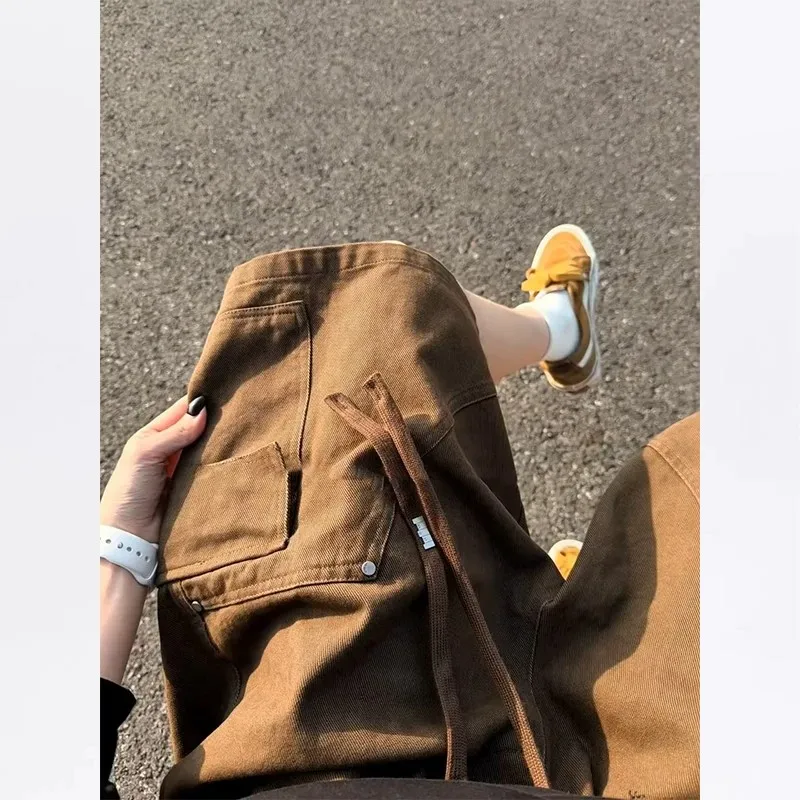Washed Tooling Shorts Men's 2026 Summer Retro Heavy Loose Five-point Pants