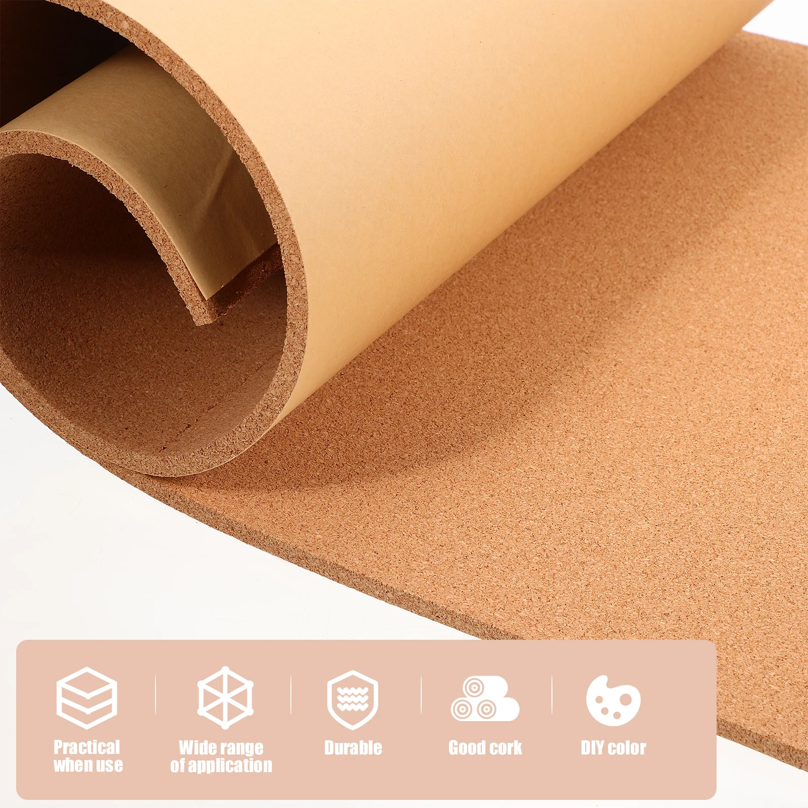 

Cork Roll Message Board Self Adhesive Wall Office Note Decor Background Display Reminder Classic Multi Functional Practical
