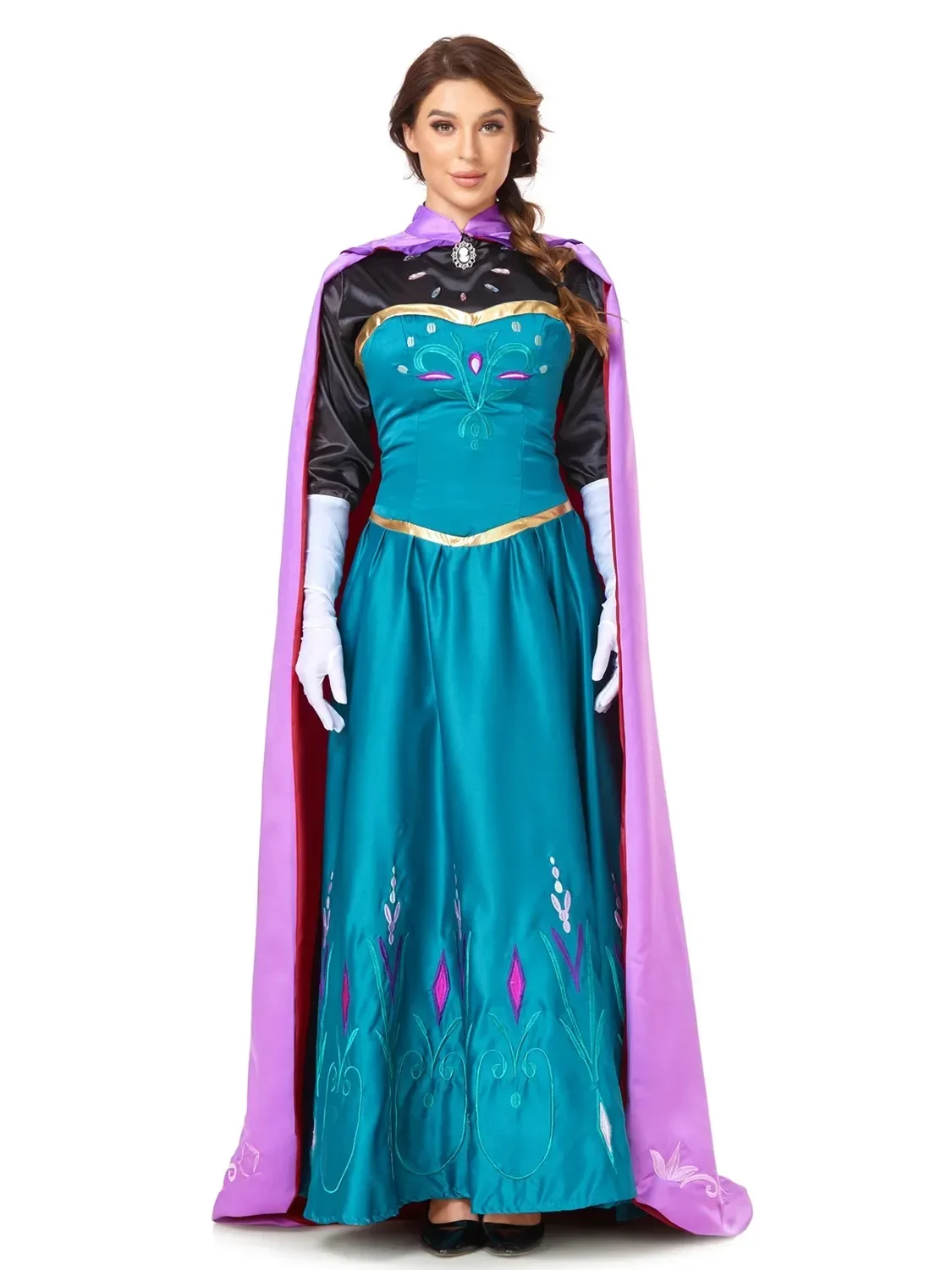 Luxury Halloween Purim Anime Snow Princess Cosplay Costume Christmas Carnival Party Frozen Queen Elsa Masquerade 2025