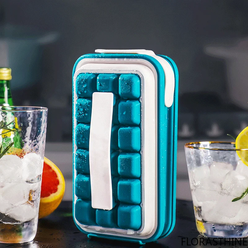 Ice cube mold edible ice grid cold drink Cube Homemade Water Bottle Storage Box Frozen