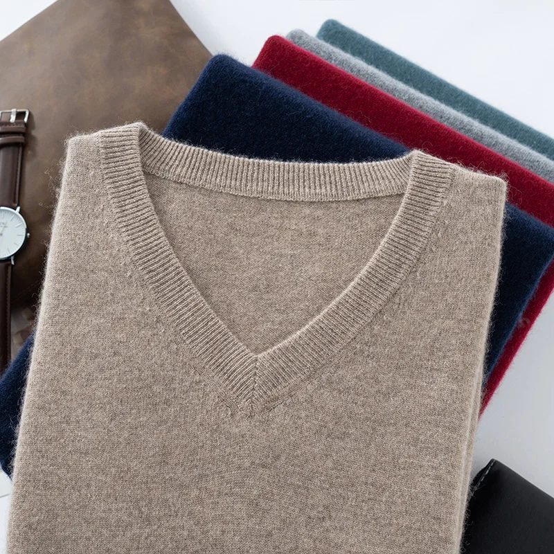 Men Pullovers 100% Cashmere Aurumn Winter New Fashion Oneck Long Sleeve Standard Jumpers For Male Sweater