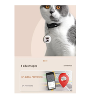 Pet Anti Lost GPS Tracker Bluetooth Smart Wearable Waterproof Locator Real-Time Tracking Collar Find Device,Cat