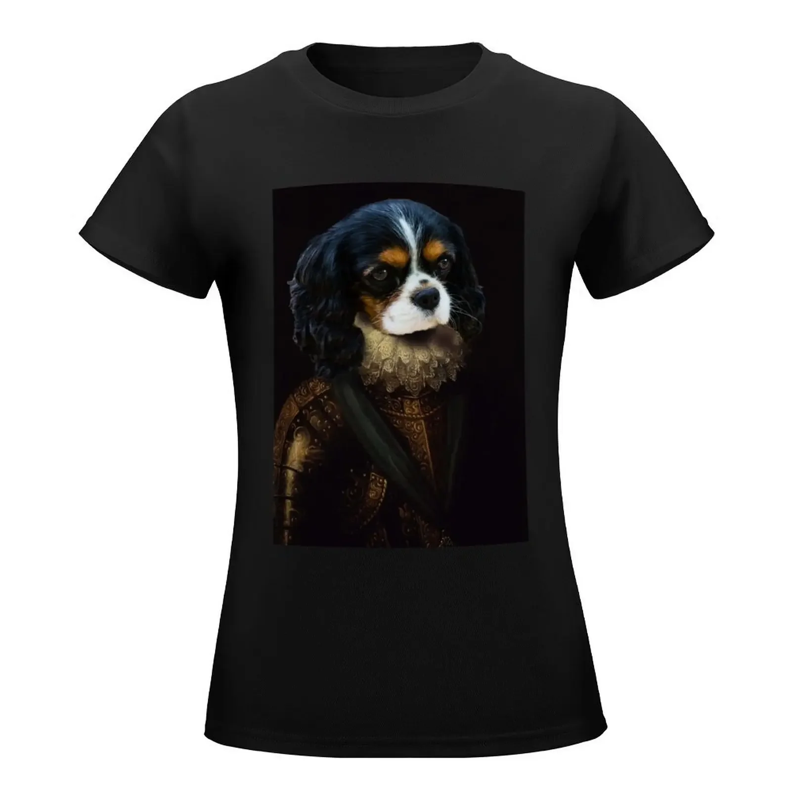 Cavalier King Charles of Wales T-Shirt oversized anime clothes Short sleeve tee korean fashion clothes for Women