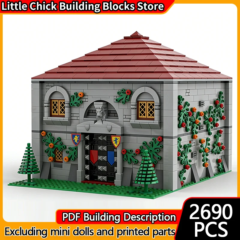 

Средневековый замок, модель MOC, строительные кирпичи, рок-замк, библиотека, модульная технология, детские праздничные подарки, сборные игрушки, костюм