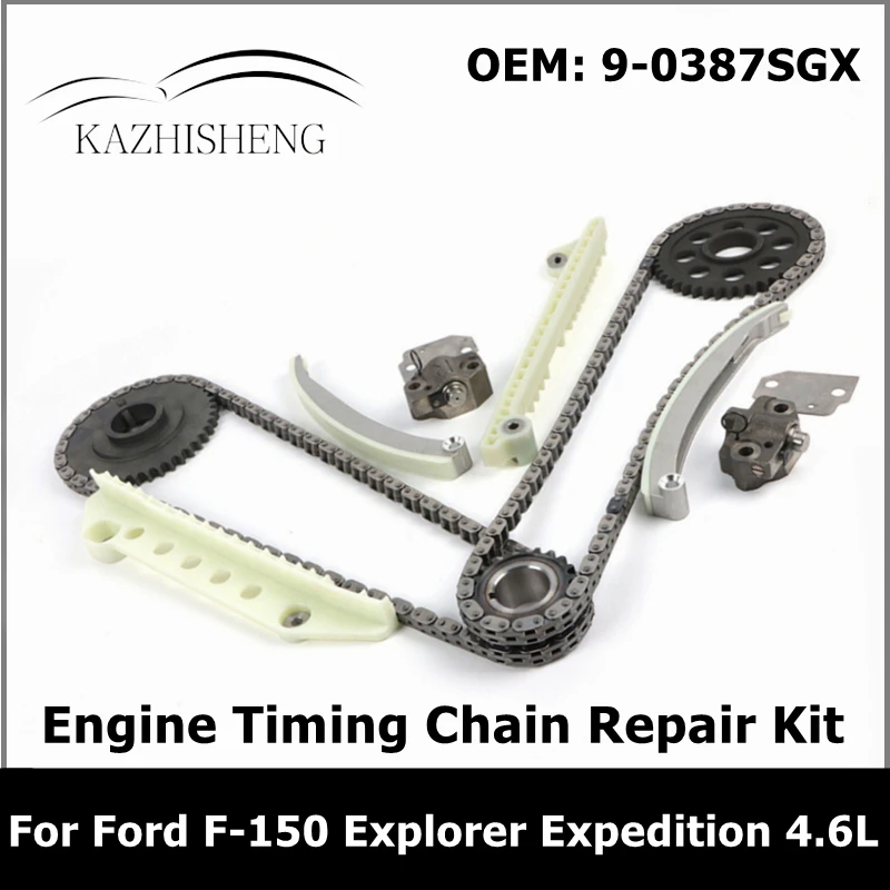 Engine Timing Chain Repair Kit 9-0387SGX TS20387B for 1997-2010 Ford F-150 Explorer Expedition 4.6L