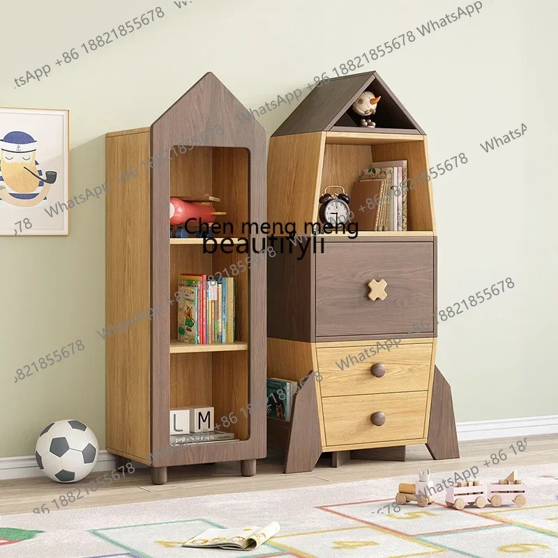 

cn8350 LHY zqChildren's Bookcase Combined Bookcase Furniture Bedroom Environmental Protection Baby Storage Rack Children's Fun P