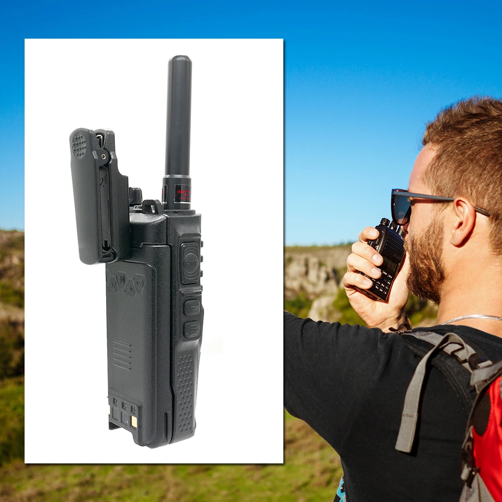 2pcs Belt Clip Clamp Accessories Plastic Walkie Talkie Belt Clip Replacement Parts for Baofeng BF-9700 -9R PLUS BF-A58 BF-R760 view 2