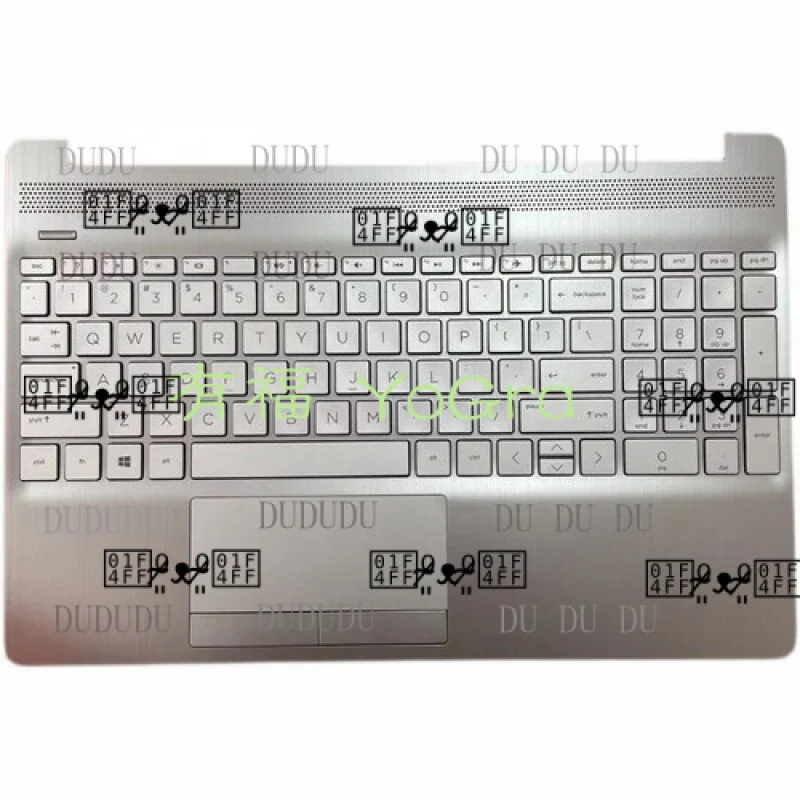 

DDD NEW For HP 15-DW 15S-DU 15S-DY TPN-C139 UPPER CASE PALMREST Touchpad Keyboard