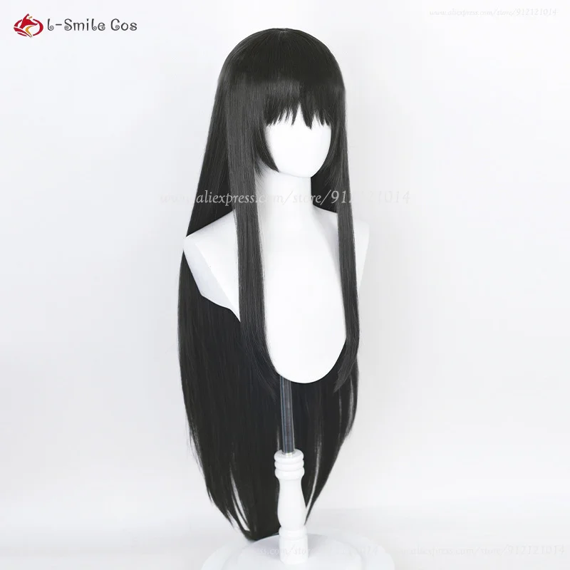 Peluca de Cosplay Akemi Homura para mujer, cabello trenzado negro, resistente al calor, sintético, fiesta de Halloween, Anime, 2 tipos, 90cm de largo