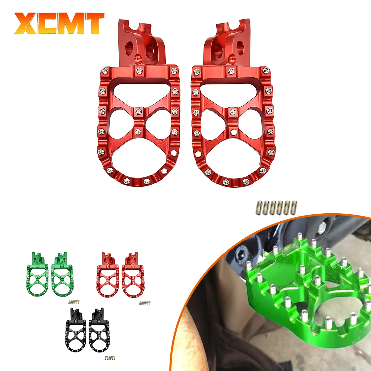 

Motorcycle CNC FootRest Footpegs Foot Pegs Pedals For HONDA CRF250R CRF450R CR125 CR250 CRF150R CRF250X CRF450X CRF250L CRF250M