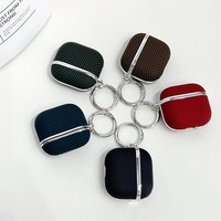 Carbon Fiber Earphone Cover For AirPods 4 3 2 1 Pro2 Case Shockproof Coque For AirPods Pro 2 2nd Cases Charging Box With Hook