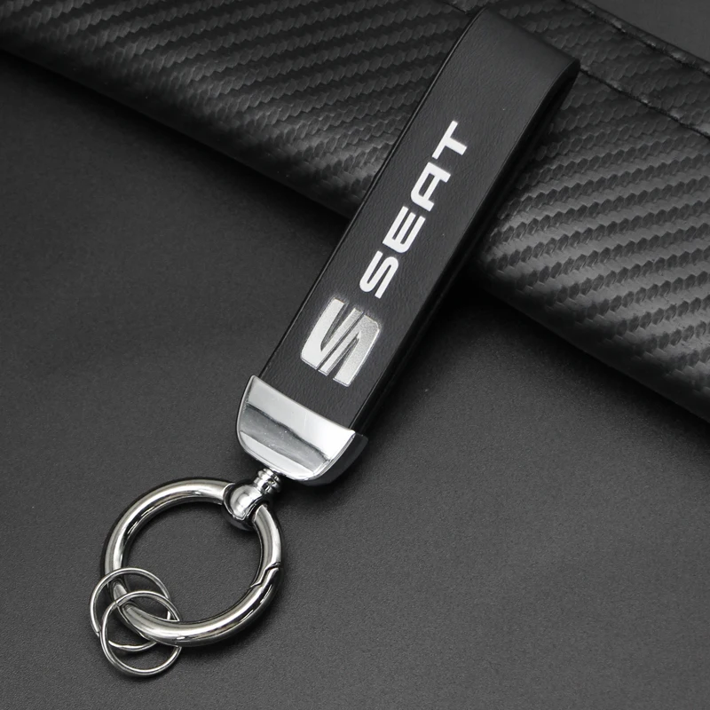 3D Metal/Leather Car Styling Keychain For Seat FR Cupra Leon 2 Mk3 Mk2 Mk1 5f Ibiza Altea Key Chain Key Rings Auto Accessories