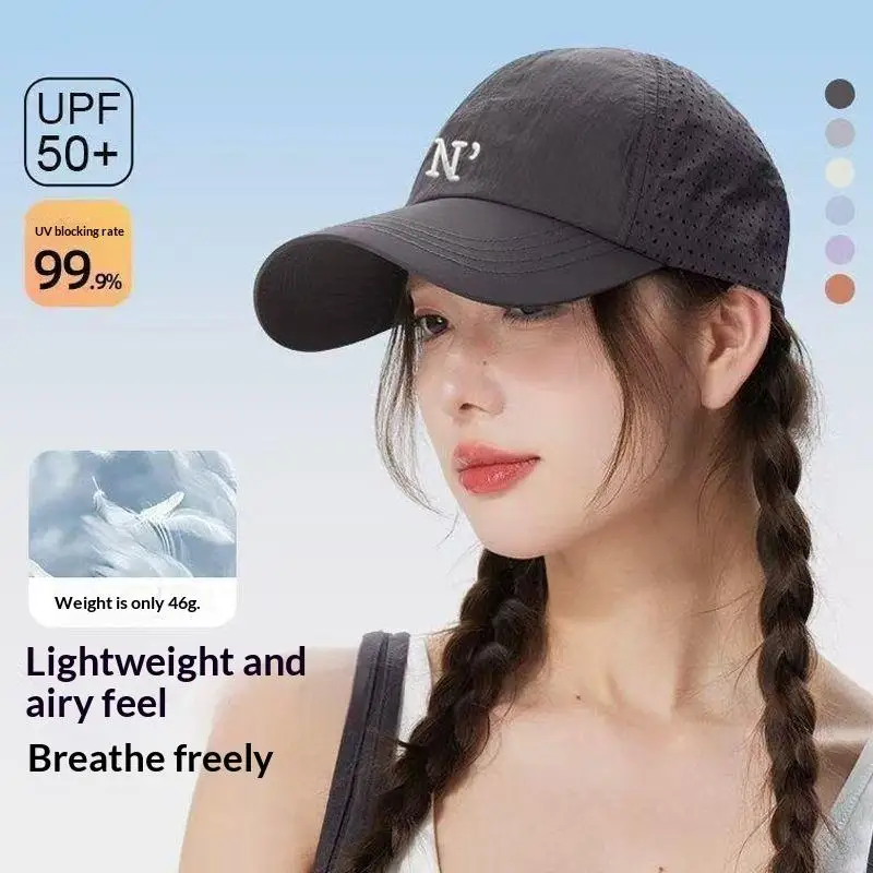 Breathable Mesh Baseball Cap UPF 50 UV Protection Ultra Lightweight Water Resistant for Light Rain Outdoor Activities
