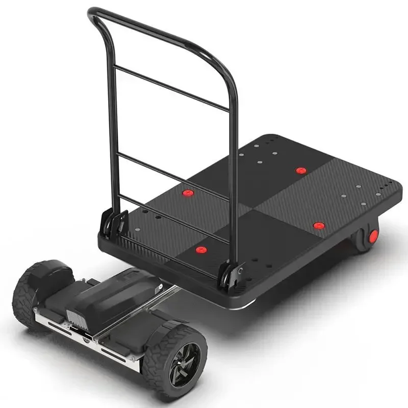 

Small motion sensing trolley grocery shopping, express delivery, cargo transportation, flatbed cart, merchandise