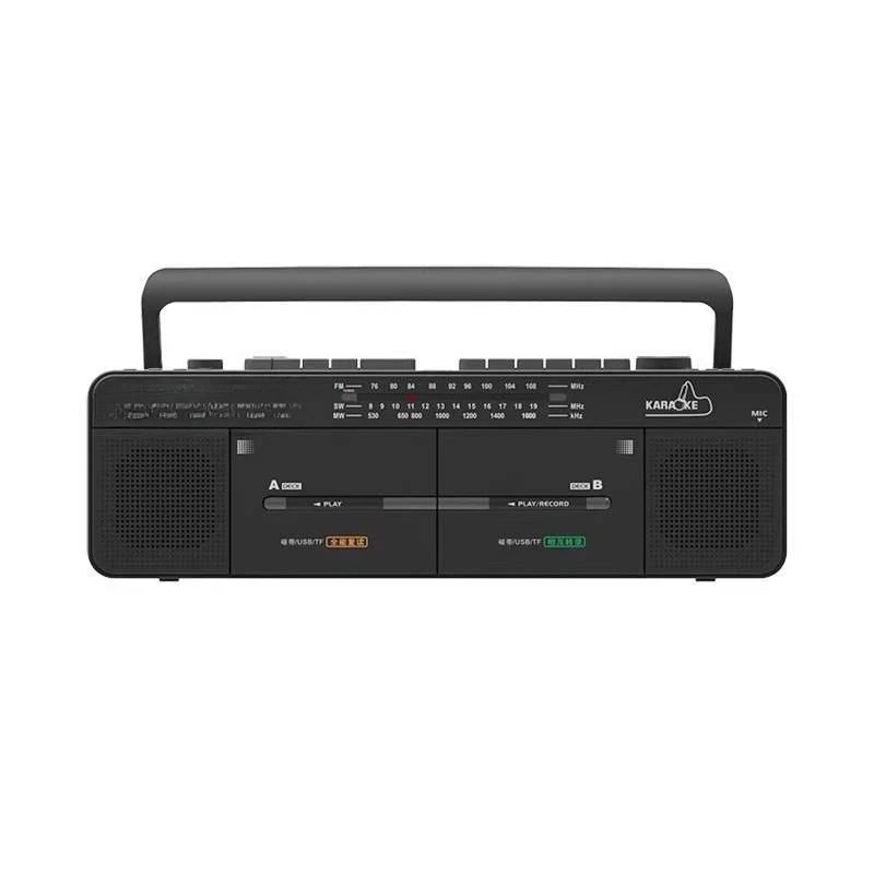 Dual Cassette Tape Player Recorder Vintage Nostalgic Stereo Cassette Player Recorder