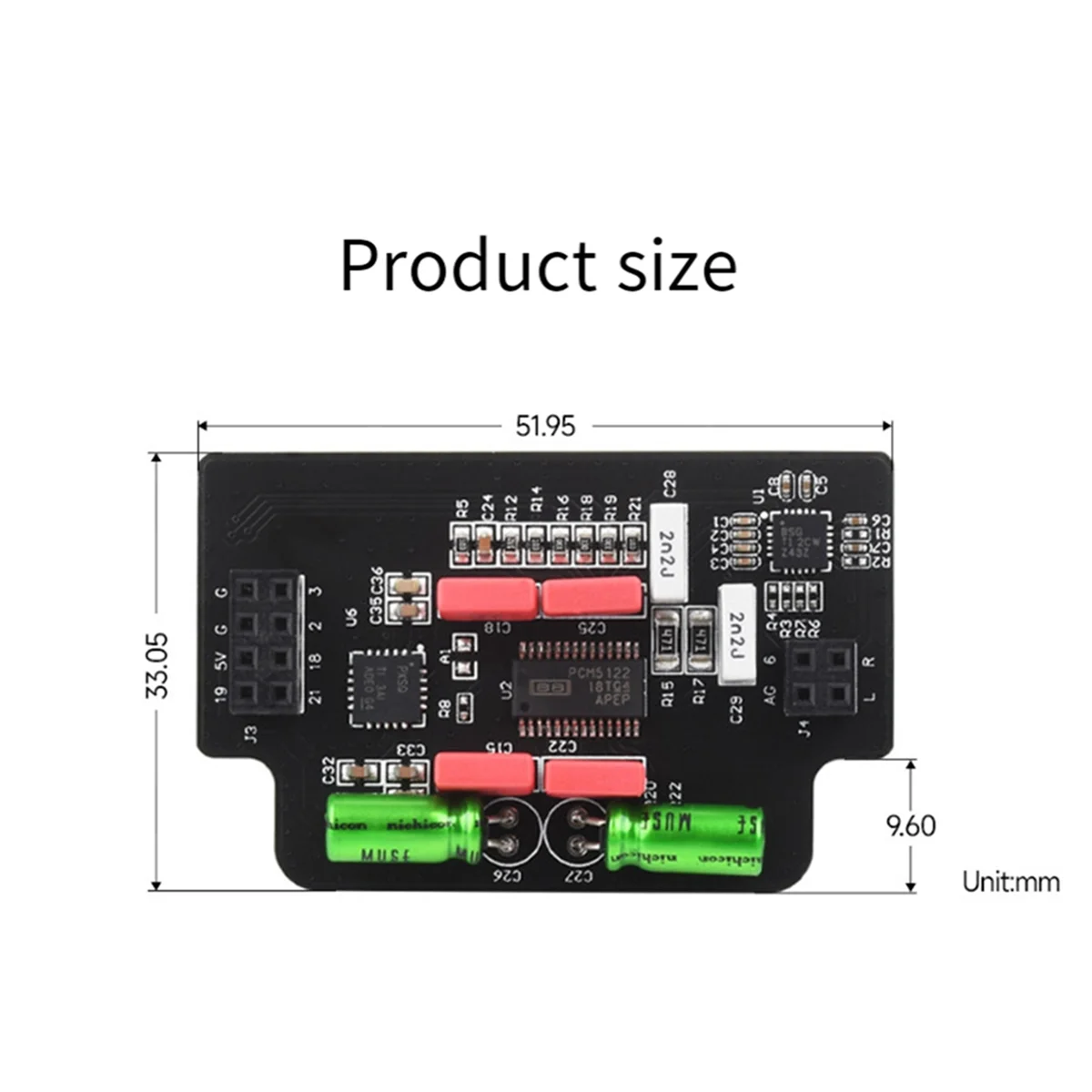 A26P DAC Kit for Raspberry Pi 5 Argon BLSTR with Ground Loop Isolator Plug-And-Play Add-on for Argon ONE V3 Only