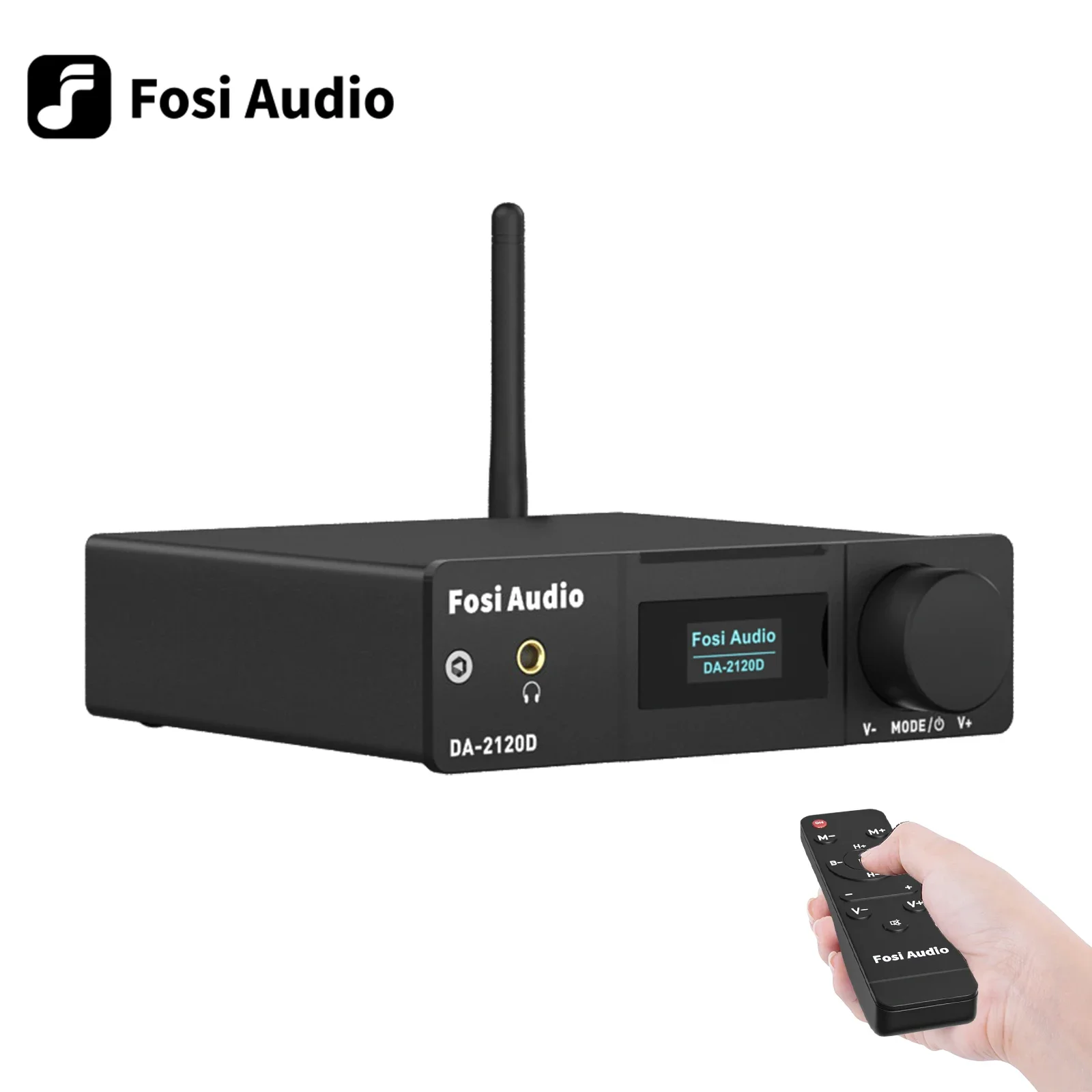 

Blue Audio Amplifiers DA-2120D Stereo 2.1 Channel USB DAC Power Amp Coaxial Optical AUX Remote Control For Home Speaker CB