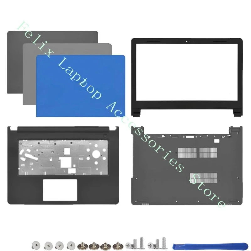 LCD Rear Lid Back Top Cover Front Bezel Palmrest Upper Bottom Base Case For Inspiron 14 3467 3465 3462 3468 3478 3476