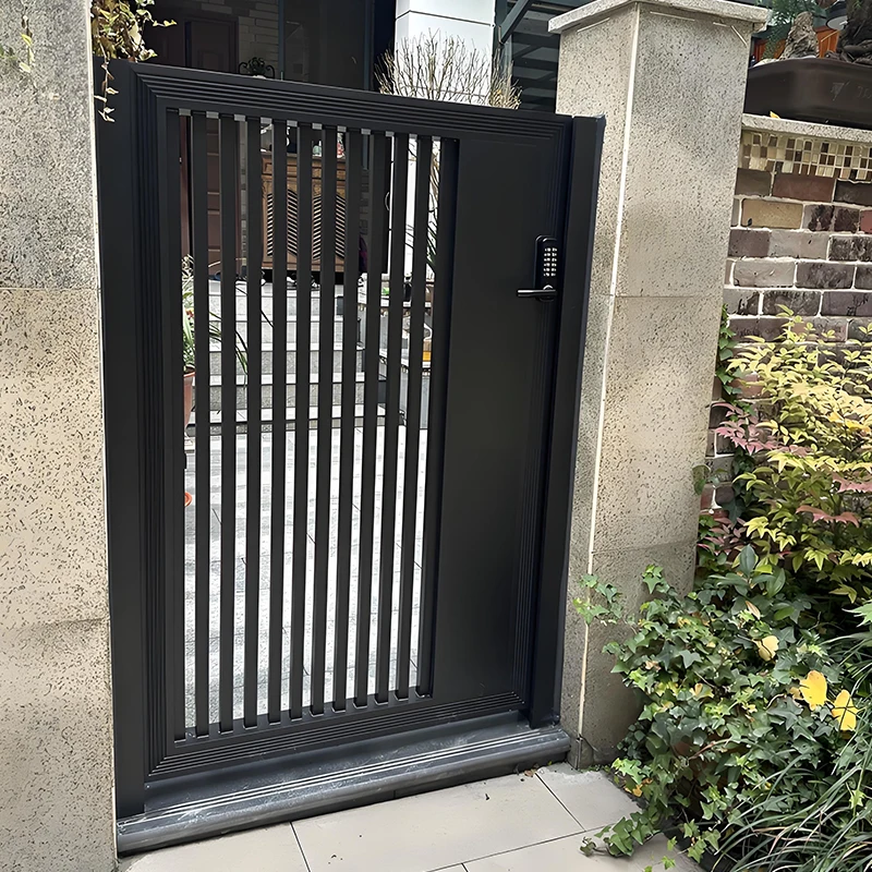 Aluminum Security Swing Gate for Apartments Villas Courtyards Hotels Entry Industrial & Hospitals Automatic Opening Design