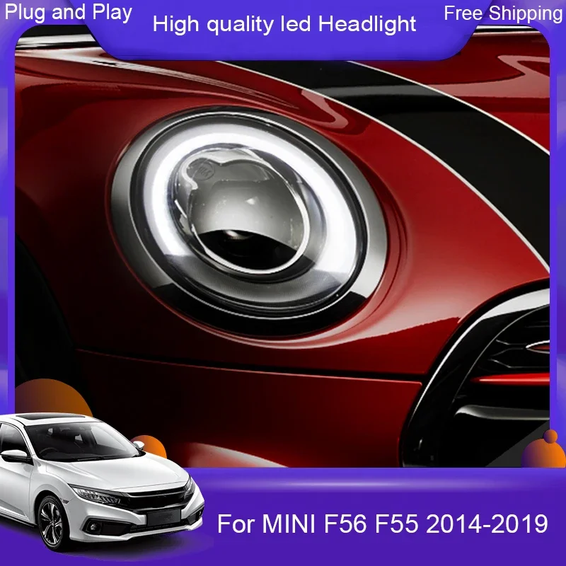 CarFor 2014-2016 BMW MINI grille lamp LED pull lamp auxiliary headlights original model R60/55 F56 F55 fog lamp auto accessories