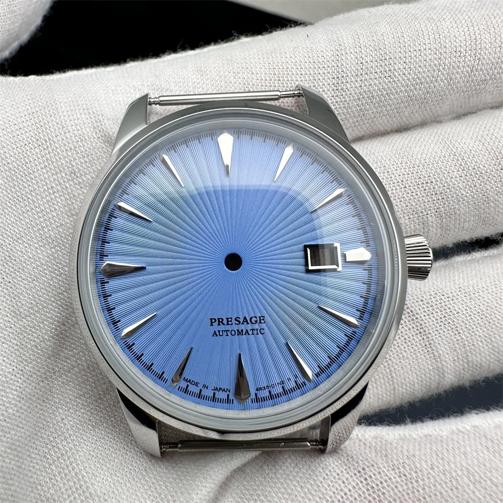 40mm Watch Case with Bubble Crystal Whole Case for NH35 NH36 NH38 Movement Steel Accessory for Seiko Conversion Set