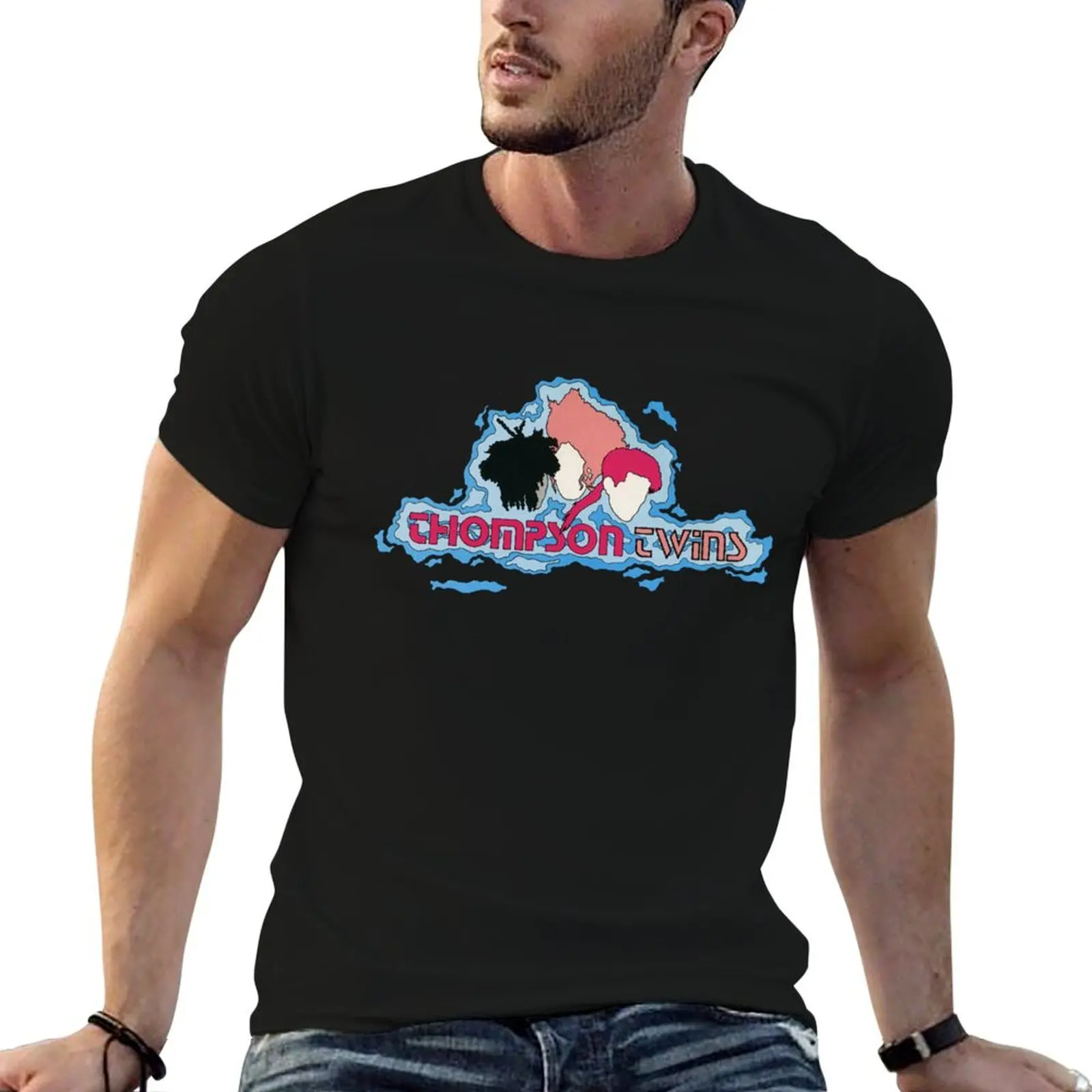 

Thompson Twins T-Shirt vintage graphic tee plain summer tops oversized graphic tee mens shirts graphic tee
