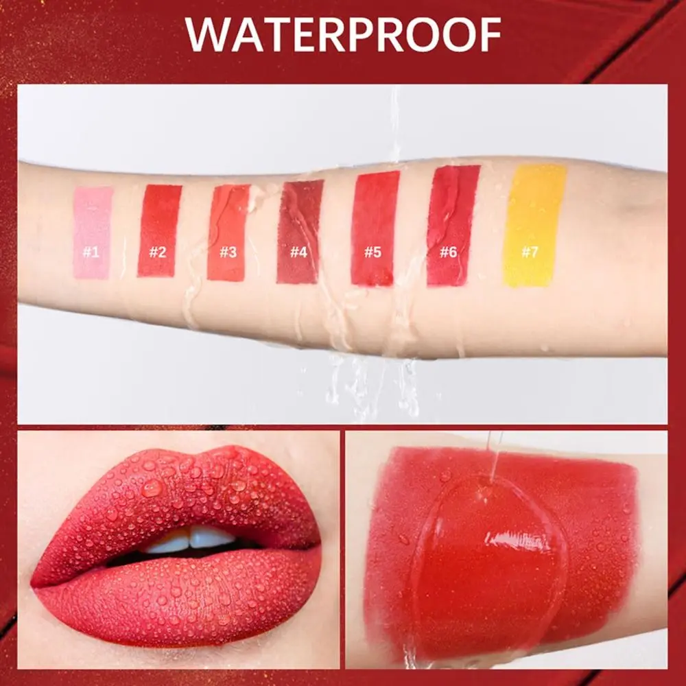 Lápiz labial dorado brillante de larga duración, pigmentos Nude, brillo metálico mate, tubo dorado, lápiz labial de terciopelo impermeable, cosmético