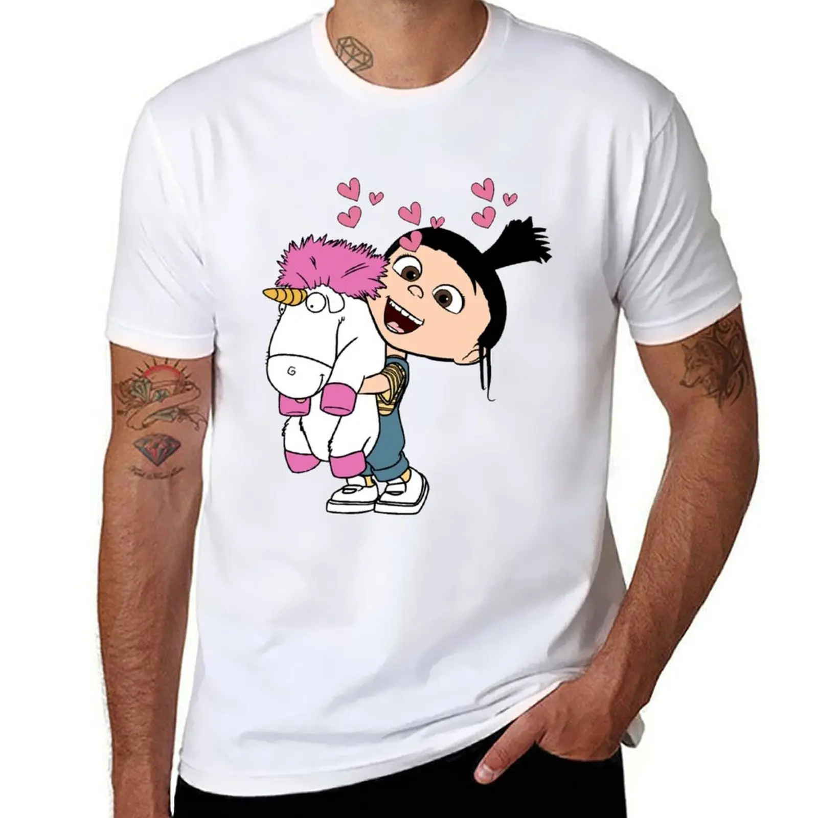 

agnes and her unicorn T-Shirt man graphic t shirt man t shirts cotton t shirt for man T-shirt