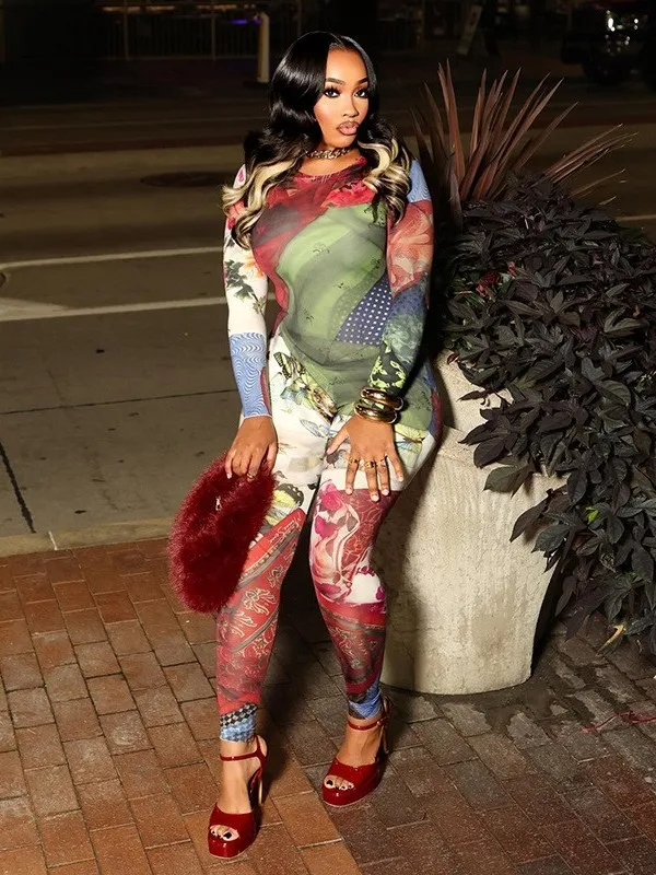 

Комбинезон Slim Fit Long Sve, женский облегающий цельный костюм Euro Sle Thiened, зимняя мода, повседневный, удобный