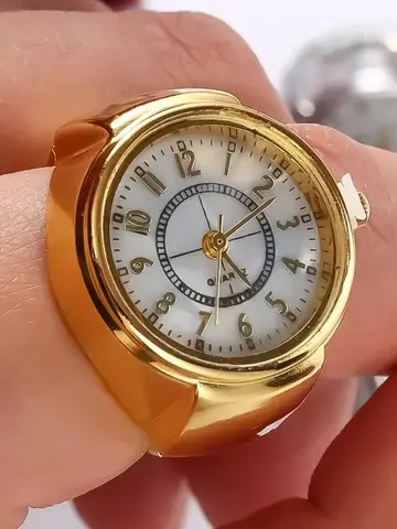 Fashion Rings Finger Watches Fashion Party Quartz Watches Unisex Couple Rings Jewelry Gift Real