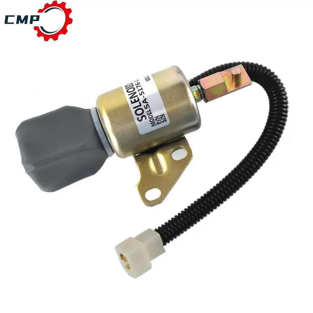 

1Pc 1756ES-12SUC5B1S5 SA-5176-12 12V Shutdown Solenoid Valve Fit For Kubota D722 D902 Z482 Fuel Shutdown Solenoid Parts