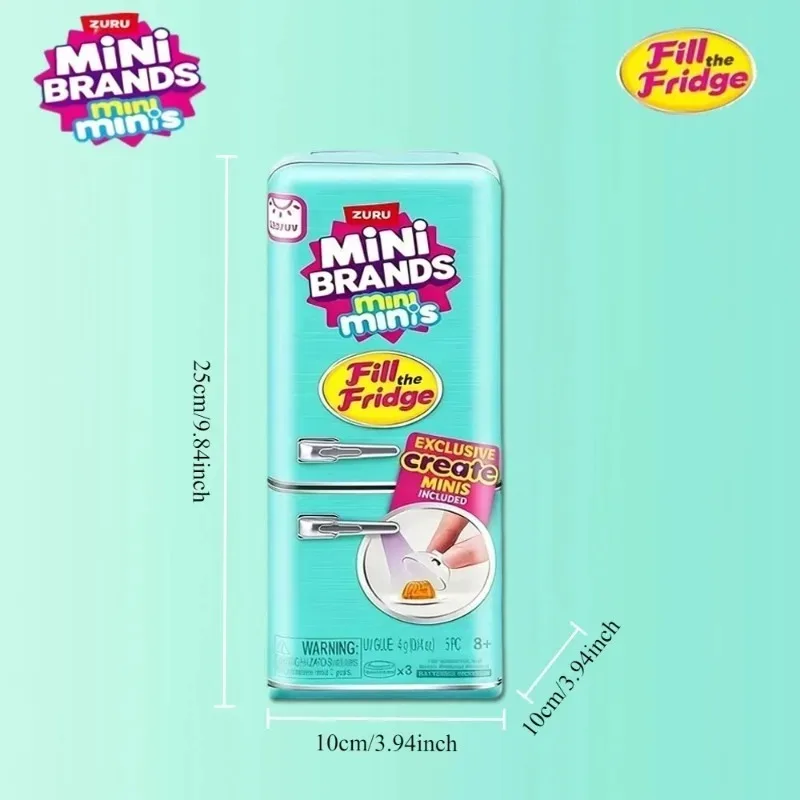 ZURU Original Fill The Fridge Mini-Kühlschrank-Set Mini Brands Ball Series Überraschungsbox Mystery-Spielzeug Puppenhaus-Dekoration Geschenke – Detail 7