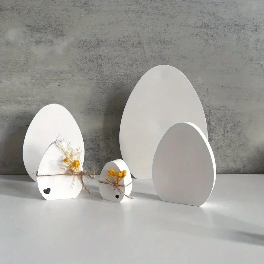 1pcs Latest Models Silicone Resin Mold for Easter Egg Shapes, 5-Cavity Multi-Candle & Soap Molds, Durable Irregular Egg Design