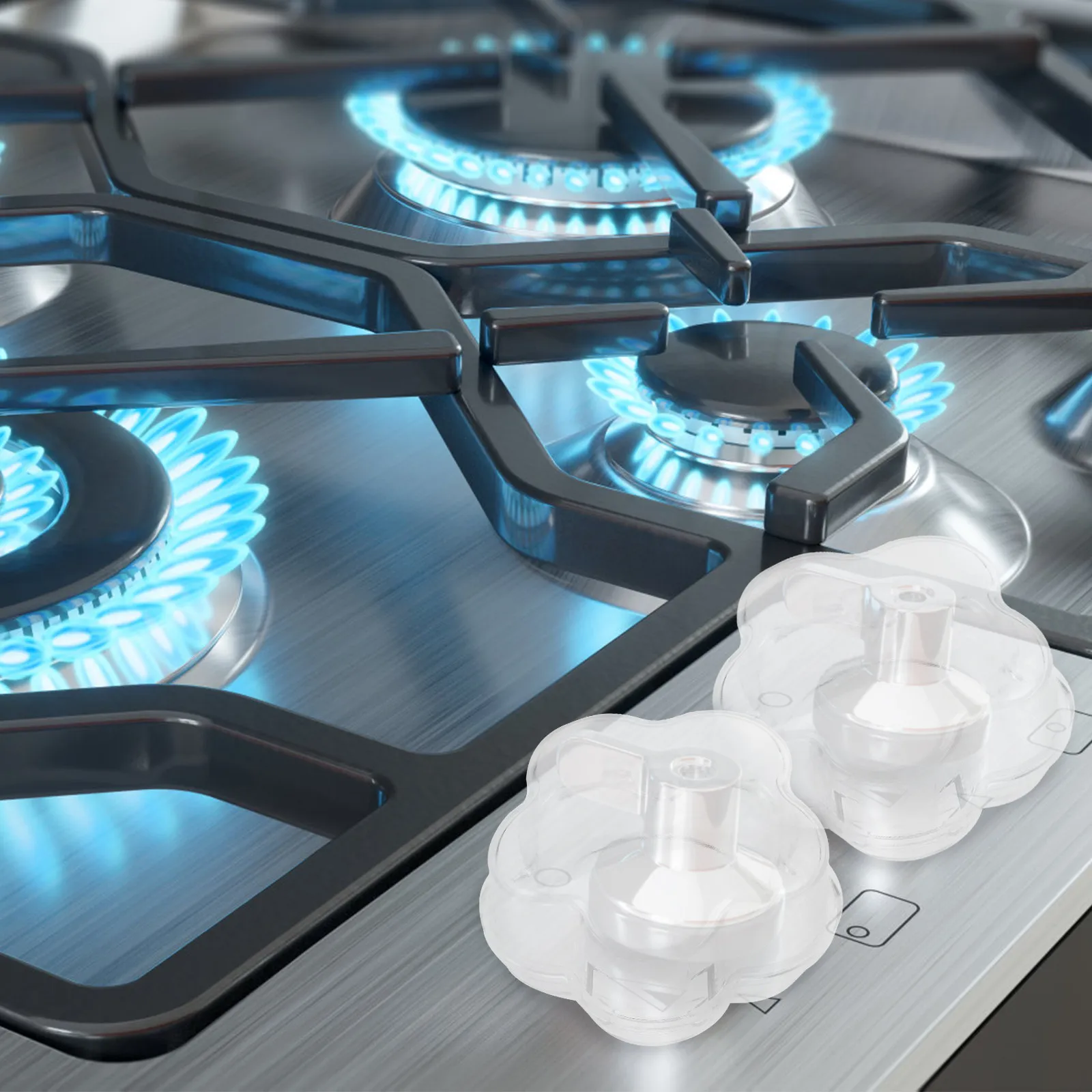 

Комплект из 4 защитных колпачков для ручек газовой плиты, защита от детей, предотвращение пожаров в доме