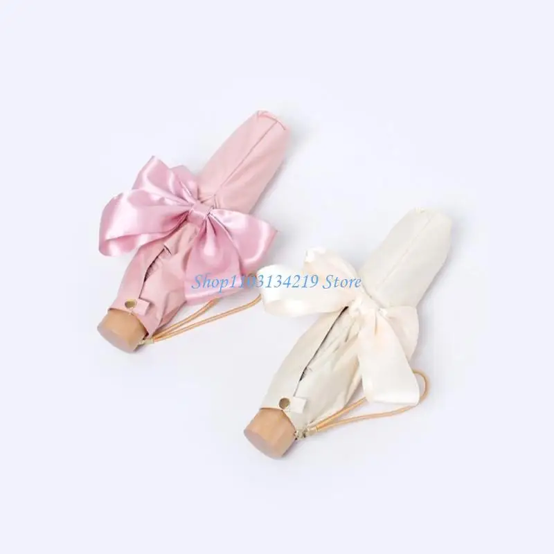 N5KC Windproof Travel Umbrella Auto Compact Large Bows Design Automatic Open Close Lightweight Sun Rain Protections