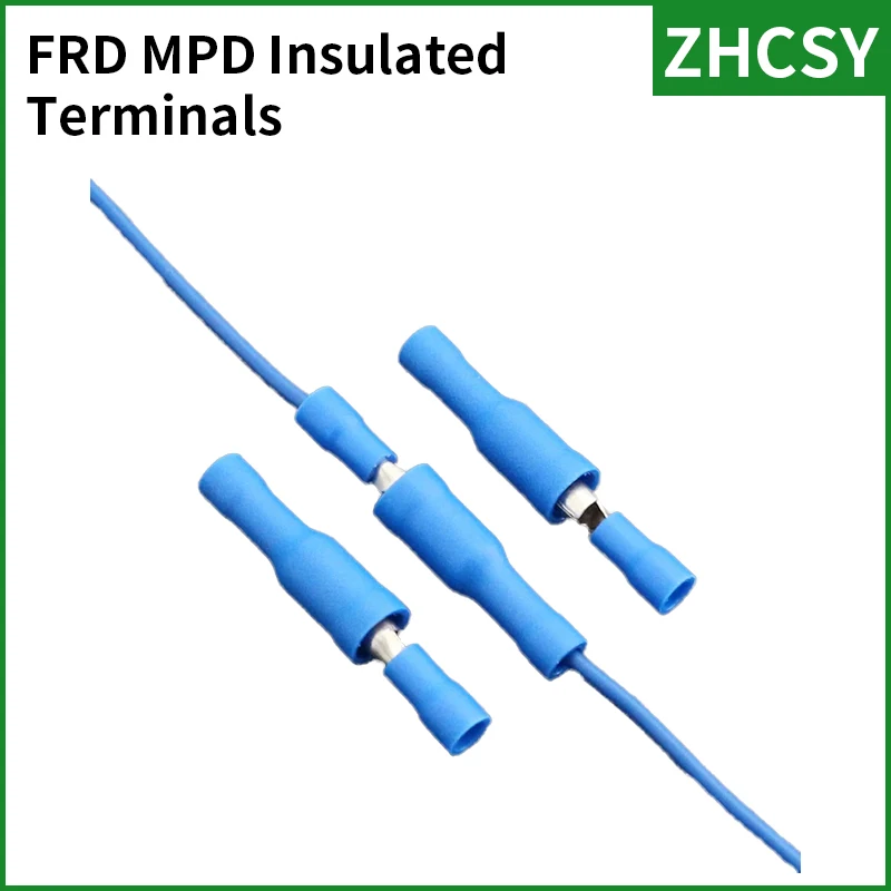 120PCS/Box Male Female Bullet Insulated Connector Crimp Terminals Wiring Cable Plug FRD1.25-156 2-156 5.5-195  MPD1.25-156 2-156