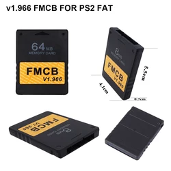 V1.966 FMCB Scheda di memoria OPL McBoot 8MB/16MB/32MB/64MB gratuita per console di gioco PS2 Fat