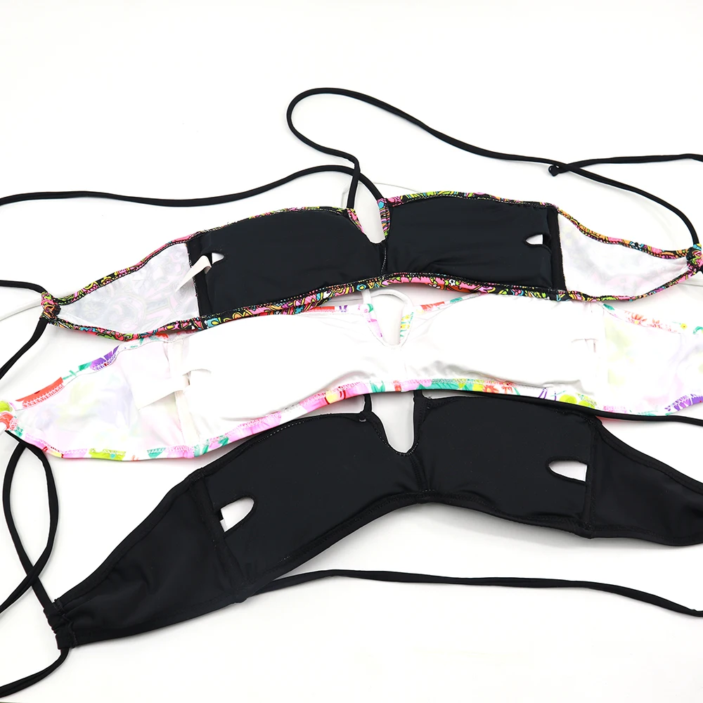 The Bandeau Bikini Top For Women Sexy Women Swimwear bathing suits Top bikinis brazilian Black swimsuit Top Plus Size