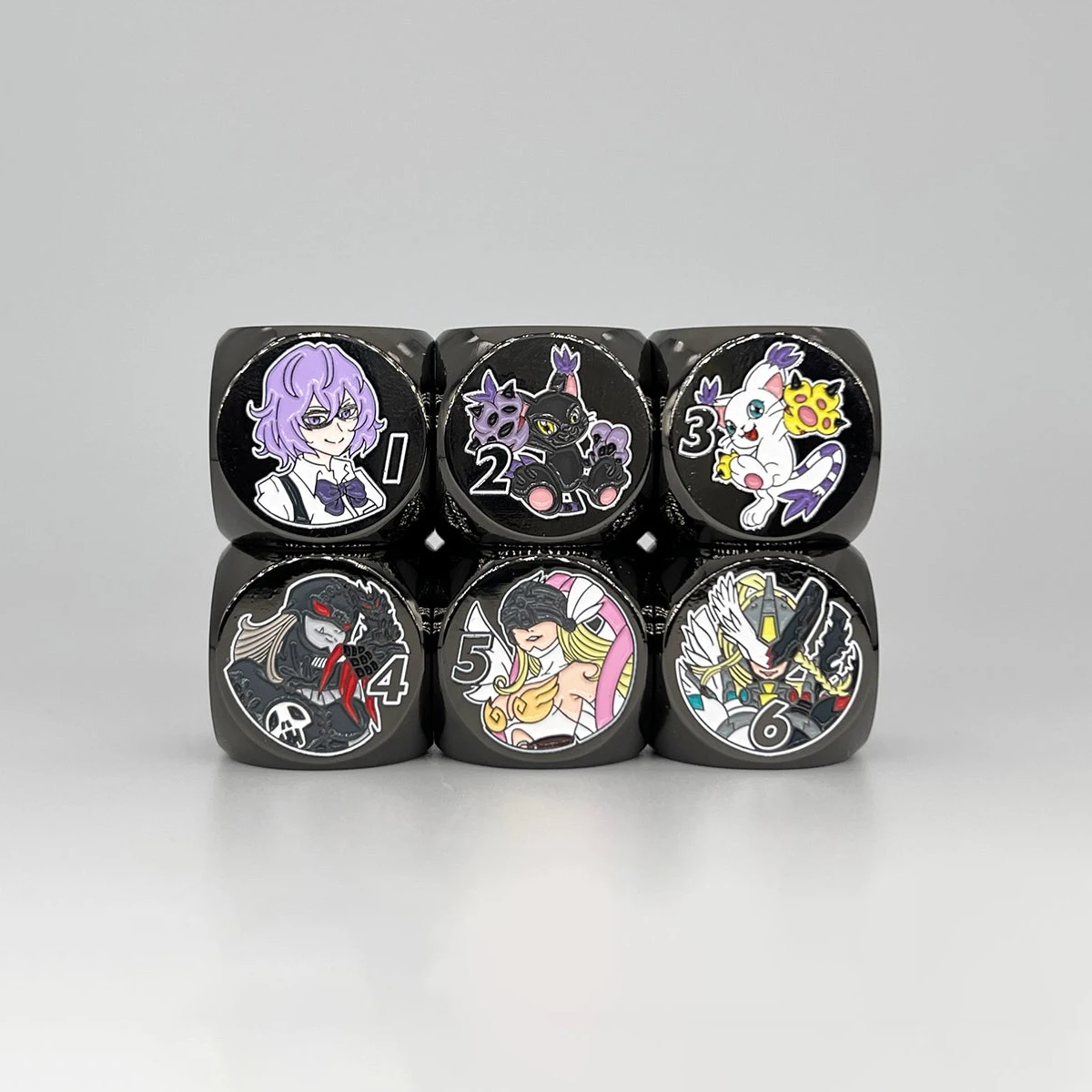 

Металлические игральные кости Diy Digimon Adventure Mastemon, 1 капсульные кости с несколькими узорами, Dtcg Opcg Ptcg, специальные игральные кости для настольных игр, подарочные игрушки