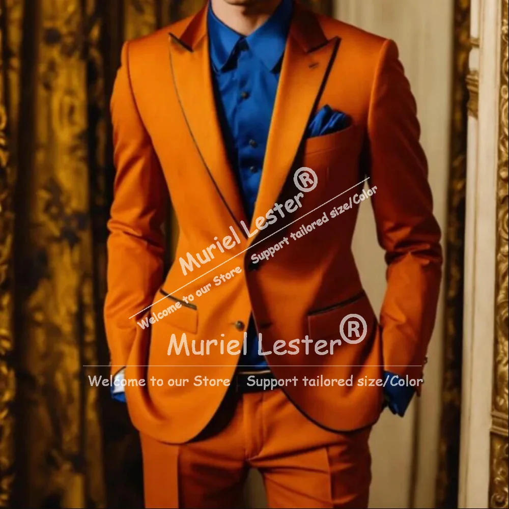 

Male Fashion Suit Men Smart Casual Jacket Pants 2 Piece Sets Groom Formal Wear Wedding Tuxedos Custom Man Banquet Outfits 2026