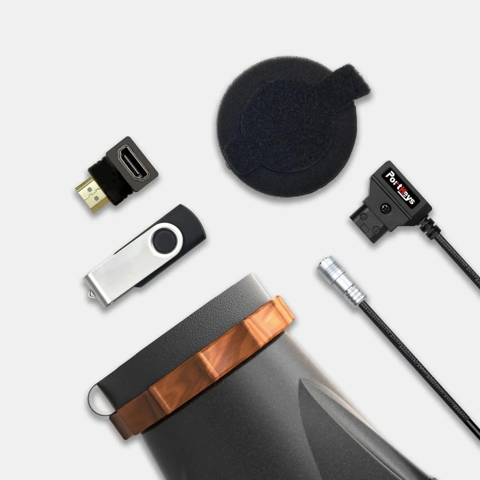 Portkeys LEYE SDI 4K 2.4 بوصة شاشة LCD خارجية EVF 3G-SDI عدسة الكاميرا الإلكترونية 233g Luma Waveform المحمولة المخرج #2