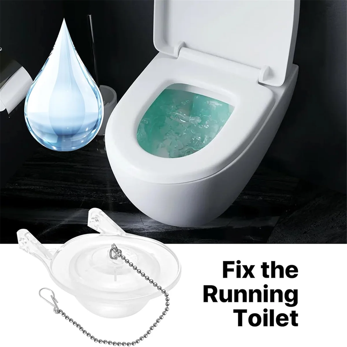 A88M Сменный комплект 3-дюймовых смывателей унитаза для 99-827, 3-дюймовый смывной клапан унитаза с цепью из нержавеющей стали и крючком, 2 шт.