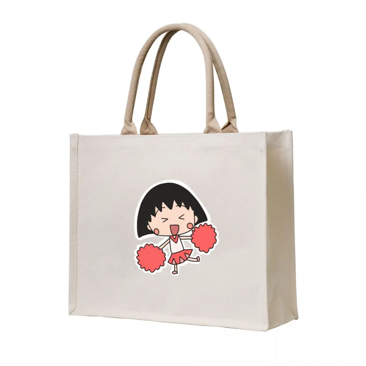 

Chibi maruko chan Tote Bag Canvas stote bag Cloth bag custom fabric