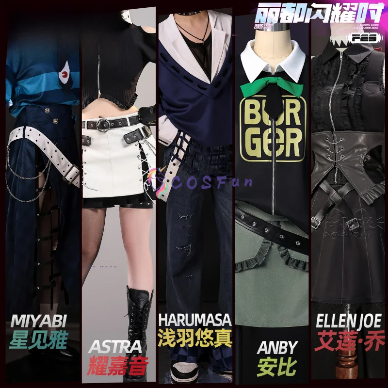 

Zenless Zone Zero Hoshimi Miyabi/Astra Yao/Anby /Ellen Joe/Asaba Harumasa Cosplay Costume Halloween Party Role Play Outfit Women
