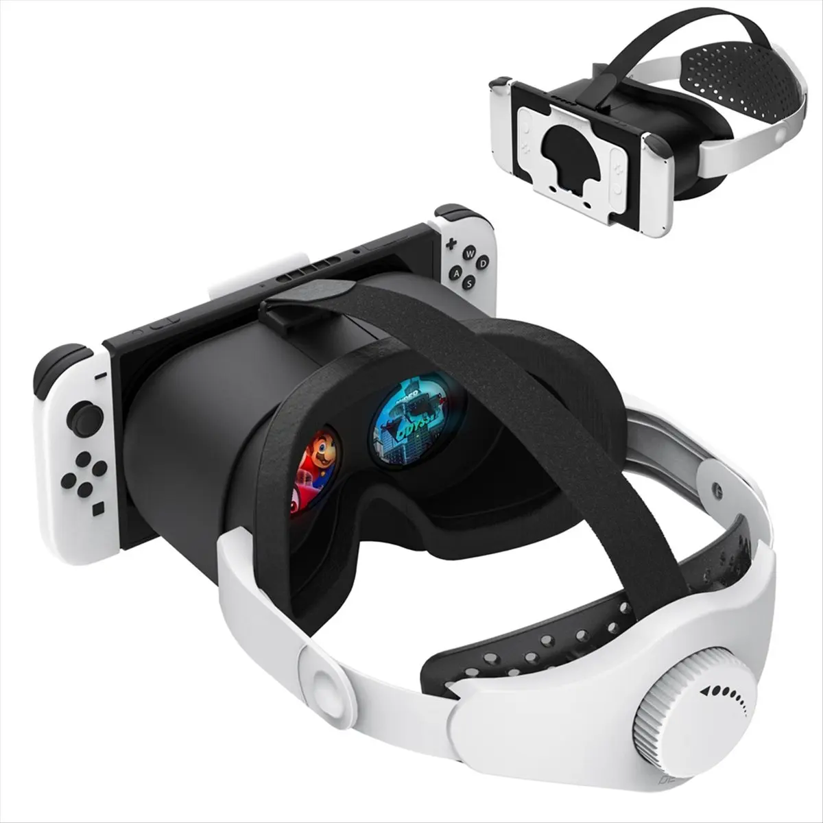 

(BAAY) VR-гарнитура, очки виртуальной реальности 3D, регулируемый ремешок на голову, очки виртуальной реальности 3D VR для Nintendo Switch и OLED