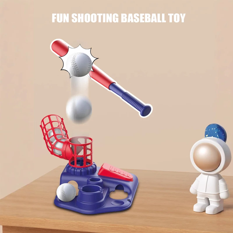 Jogo de beisebol três em um lançador de catapulta crianças pais brinquedo esportivo interativo brinquedos internos criança jogos ao ar livre