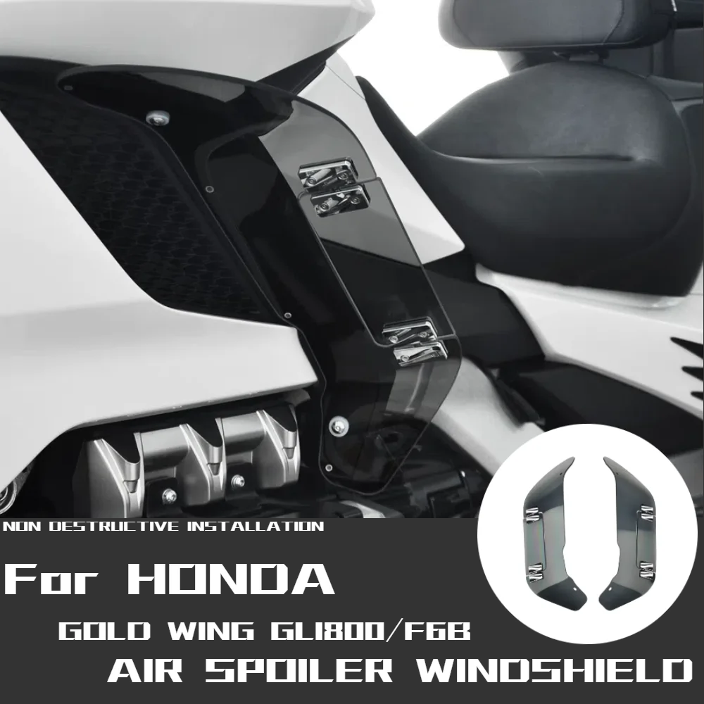 PANICAL Motorcycle shell Spoiler For Honda Gold Wing GL1800 Side Spoiler Wing Air Deflector Wing Air Ventilation Windshield