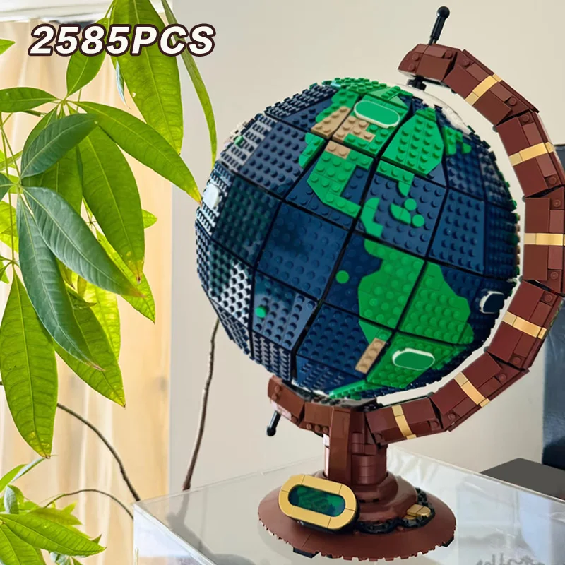 

Набор для сборки модели Земли из 2585 деталей с кирпичиками MOC 21332, конструктор, идеи для сборки, игрушки для взрослых, подарки на Рождество и День рождения