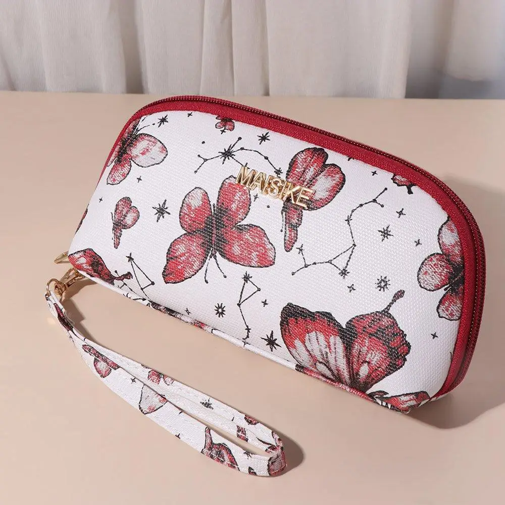 Jacquard Butterfly Clutch Wallet Coin Pocket Credit Card Holder Flower Handbag Coin Purse Clutch Bag Women Long Purse Gift