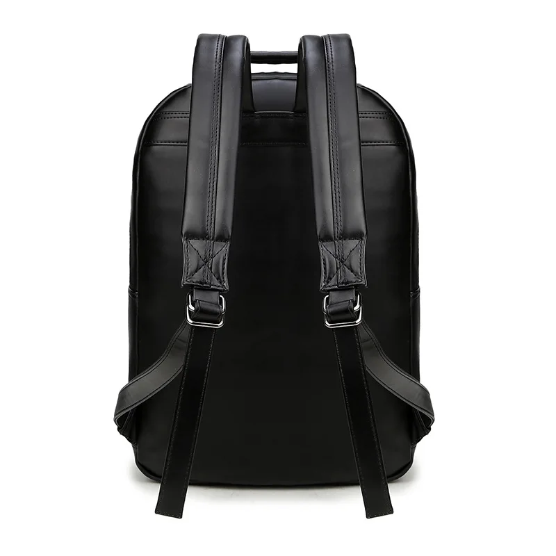 Avant Garde Men Backpack Leather Bagpack Student 3D Embossed Spatial Wolf Sword Skull Travel Shoulders Laptop School Bag Restore